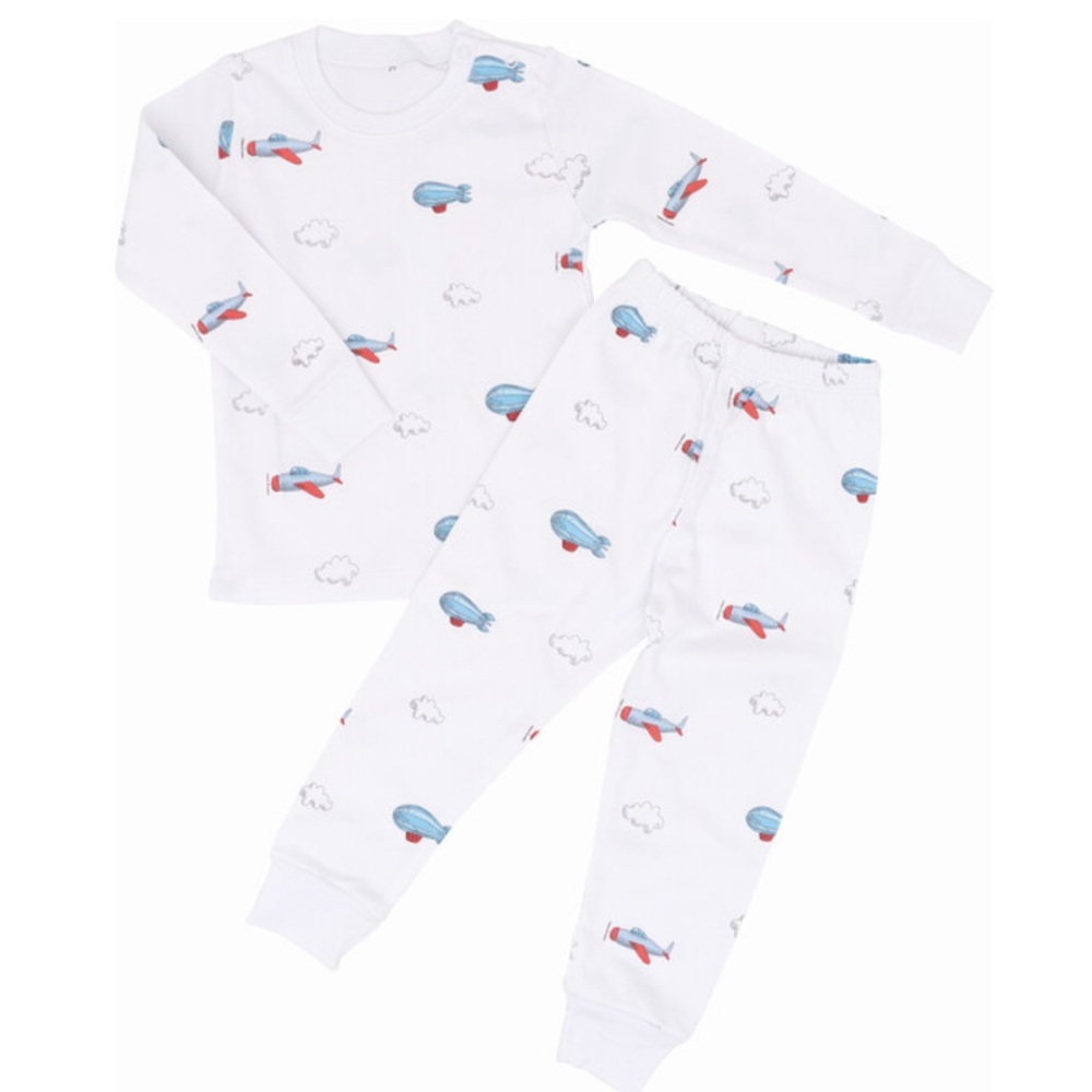 (NWT) Sammy + Nat airplane two piece pajamas